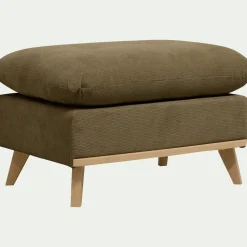Pouf & Repose-Pieds*alinea Pouf en tissu crown - Vert cèdre