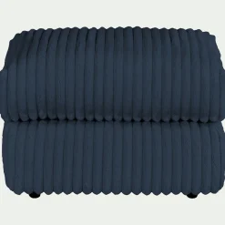 Pouf & Repose-Pieds*alinea Pouf en tissu côtelé - calabrun Bleu