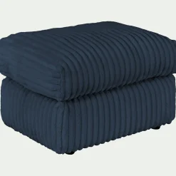 Pouf & Repose-Pieds*alinea Pouf en tissu côtelé - calabrun Bleu