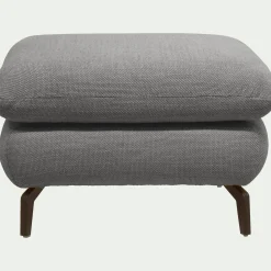 Pouf & Repose-Pieds*alinea Pouf en tissu doux tramé - ardoise Gris
