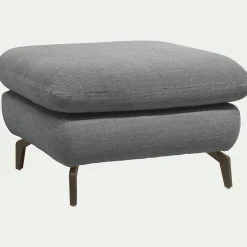 Pouf & Repose-Pieds*alinea Pouf en tissu doux tramé - ardoise Gris