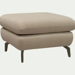 Pouf & Repose-Pieds*alinea Pouf en tissu doux tramé - Beige