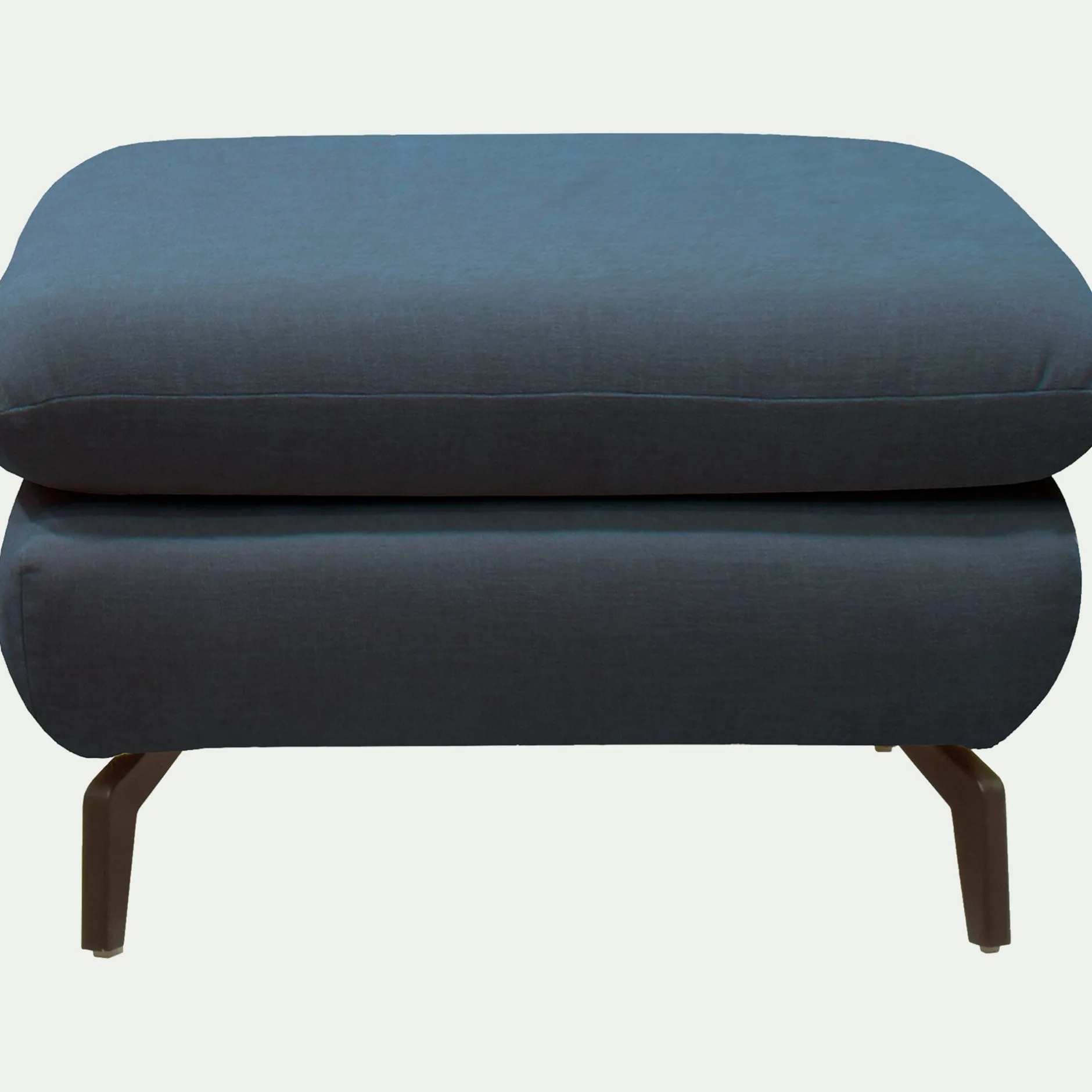 Pouf & Repose-Pieds*alinea Pouf en tissu doux tramé - Bleu