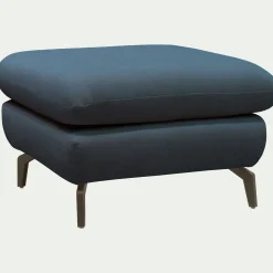 Pouf & Repose-Pieds*alinea Pouf en tissu doux tramé - Bleu