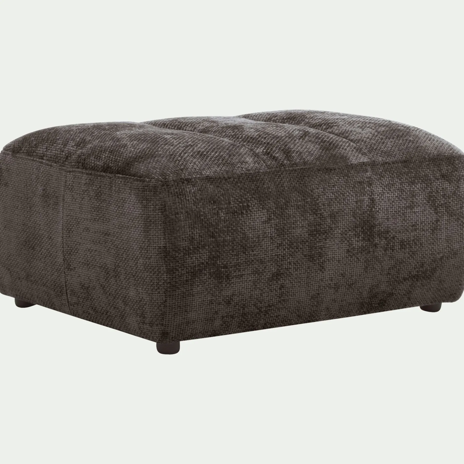 Pouf & Repose-Pieds*alinea Pouf en tissu Eden - Marron