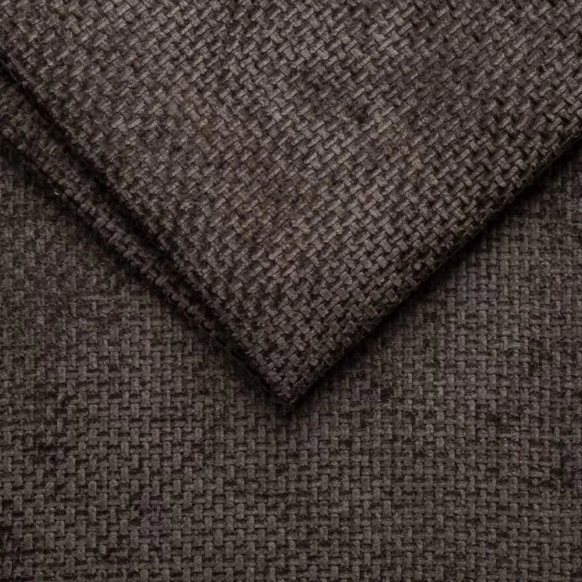 Pouf & Repose-Pieds*alinea Pouf en tissu Eden - Marron