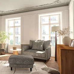 Pouf & Repose-Pieds*alinea Pouf en tissu genesis - alpilles Beige