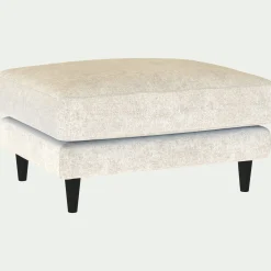 Pouf & Repose-Pieds*alinea Pouf en tissu genesis - ventoux Blanc