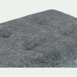 Pouf & Repose-Pieds*alinea Pouf en tissu Genesis avec coffre - Gris ardoise