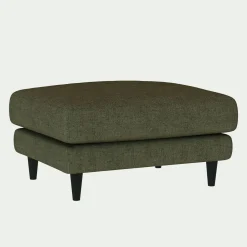 Pouf & Repose-Pieds*alinea Pouf en tissu joint - cèdre Vert