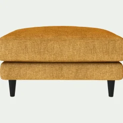Pouf & Repose-Pieds*alinea Pouf en tissu monclar - Jaune argan