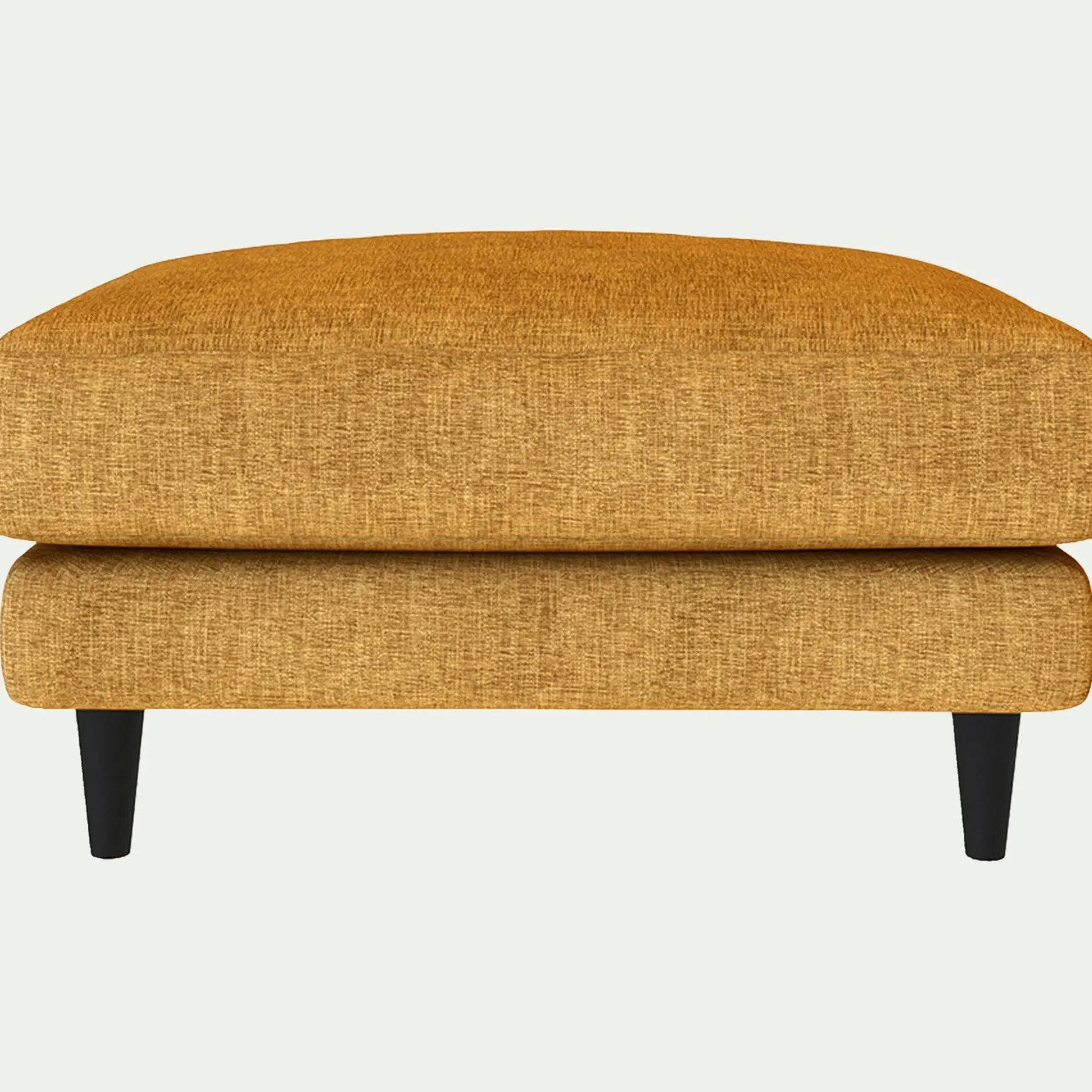 Pouf & Repose-Pieds*alinea Pouf en tissu monclar - Jaune argan