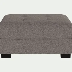 Pouf & Repose-Pieds*alinea Pouf en tissu Pop avec coffre - taupe Gris