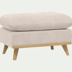 Pouf & Repose-Pieds*alinea Pouf en tissu storm - roucas Beige
