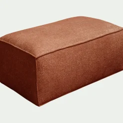 Pouf & Repose-Pieds*alinea Pouf en tissu tramé - brun rustrel Marron