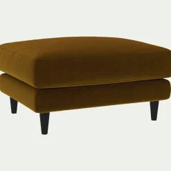 Pouf & Repose-Pieds*alinea Pouf en tissu velvet - Bronze