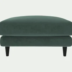 Pouf & Repose-Pieds*alinea Pouf en tissu velvet - sauge Vert