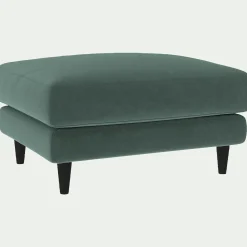 Pouf & Repose-Pieds*alinea Pouf en tissu velvet - sauge Vert