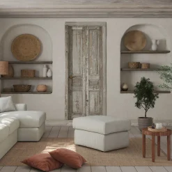 Pouf & Repose-Pieds*alinea Pouf en velours côtelé - roucas Beige