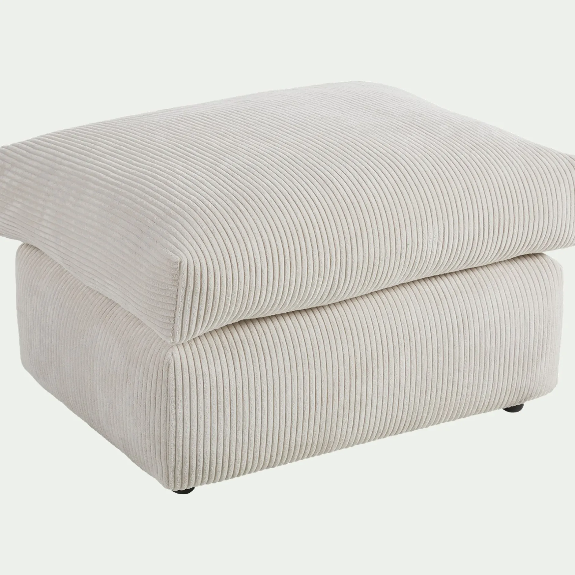 Pouf & Repose-Pieds*alinea Pouf en velours côtelé - roucas Beige