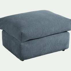 Pouf & Repose-Pieds*alinea Pouf en velours côtelé - Bleu