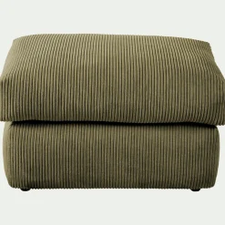 Pouf & Repose-Pieds*alinea Pouf en velours côtelé - cèdre Vert