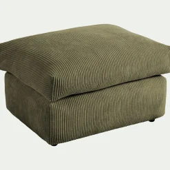 Pouf & Repose-Pieds*alinea Pouf en velours côtelé - cèdre Vert