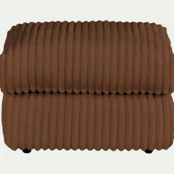 Pouf & Repose-Pieds*alinea Pouf en velours côtelé Bita - brun rustrel Marron