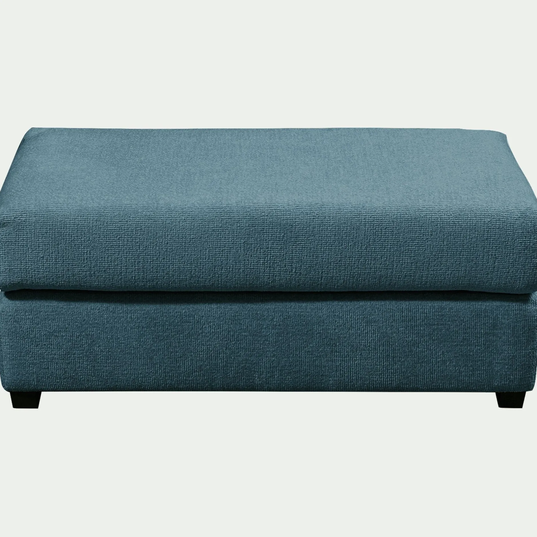 Pouf & Repose-Pieds*alinea Pouf rectangulaire en tissu Genesis - Bleu