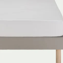 Protection Literie Enfant|Protection Literie Enfant*alinea Protège-matelas extensible 100% coton 140x200 cm bonnet 30cm Blanc