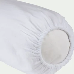 Protège-Matelas Et Protège-Oreiller*alinea Protège-traversin en coton recyclé - 90 cm Blanc