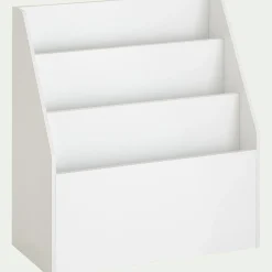 Bibliothèque Enfant|Bibliothèque Enfant*alinea Range-livres enfant 3 compartiments en bois - Blanc