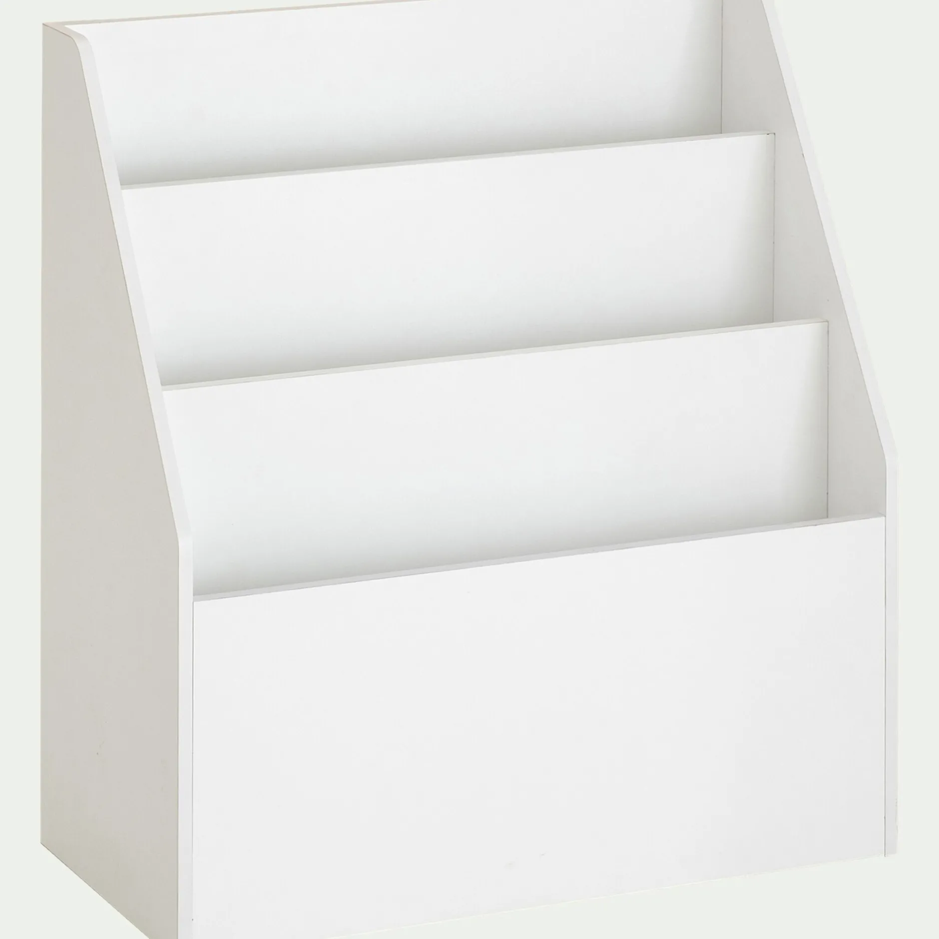 Bibliothèque Enfant|Bibliothèque Enfant*alinea Range-livres enfant 3 compartiments en bois - Blanc