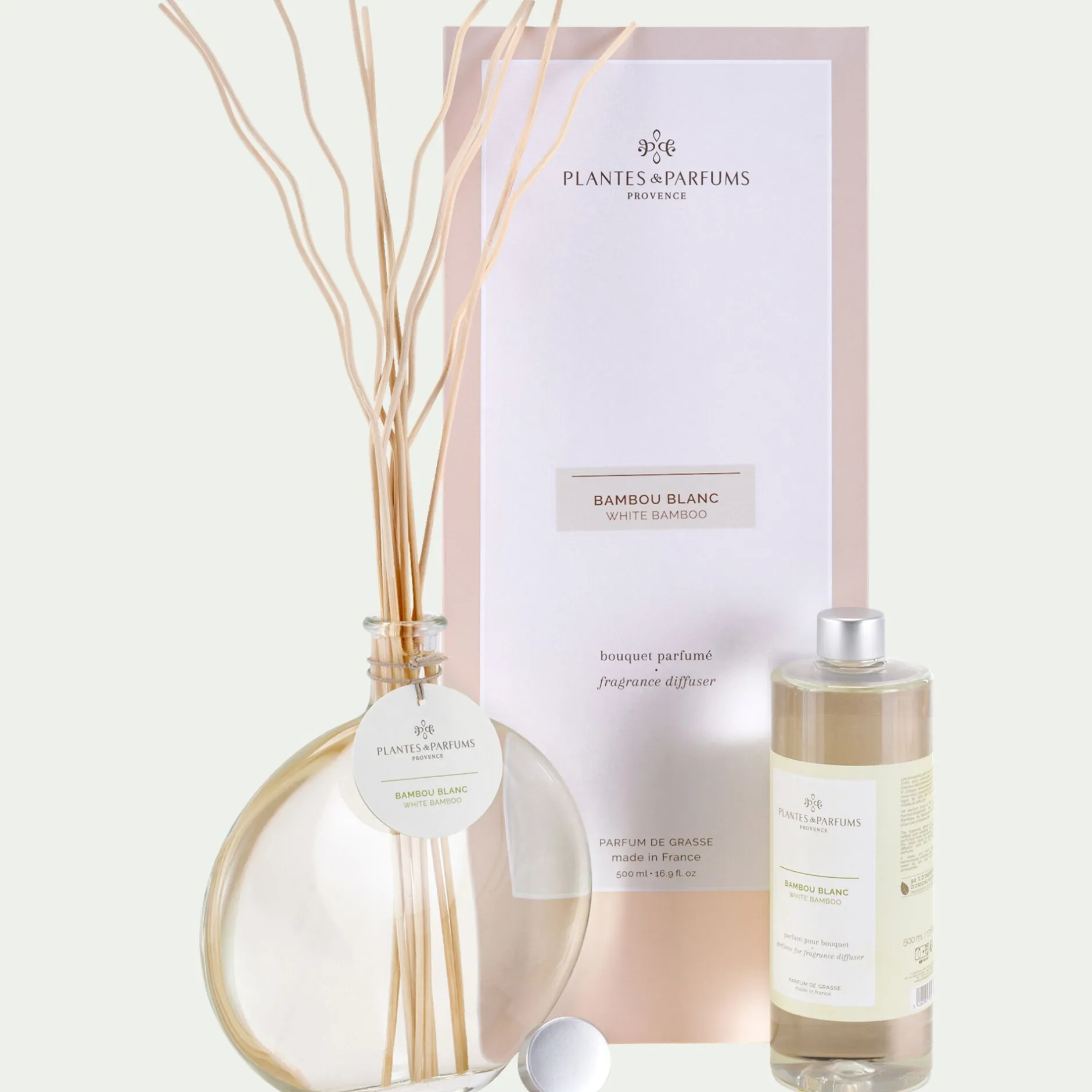 Parfum D'Ambiance*alinea Recharge pour diffuseur Bambou Blanc 500ml