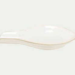 Salière Et Poivrière*alinea Repose-cuillère en grès L16cm - Blanc