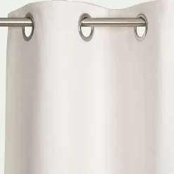 Rideau*alinea Rideau à œillets en coton recyclé 140x250cm - Blanc