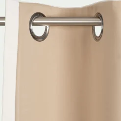 Rideau*alinea Rideau à œillets en coton recyclé 140x250cm - Blanc