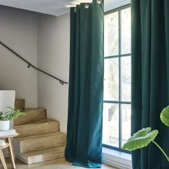 Rideau*alinea Rideau à œillets en coton 140x250cm - Vert