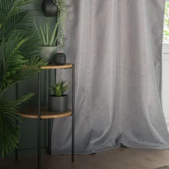 Rideau*alinea Rideau à œillets en polyester 135x300cm - restanque Gris