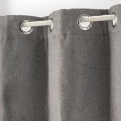 Rideau*alinea Rideau à œillets en polyester 135x300cm - restanque Gris