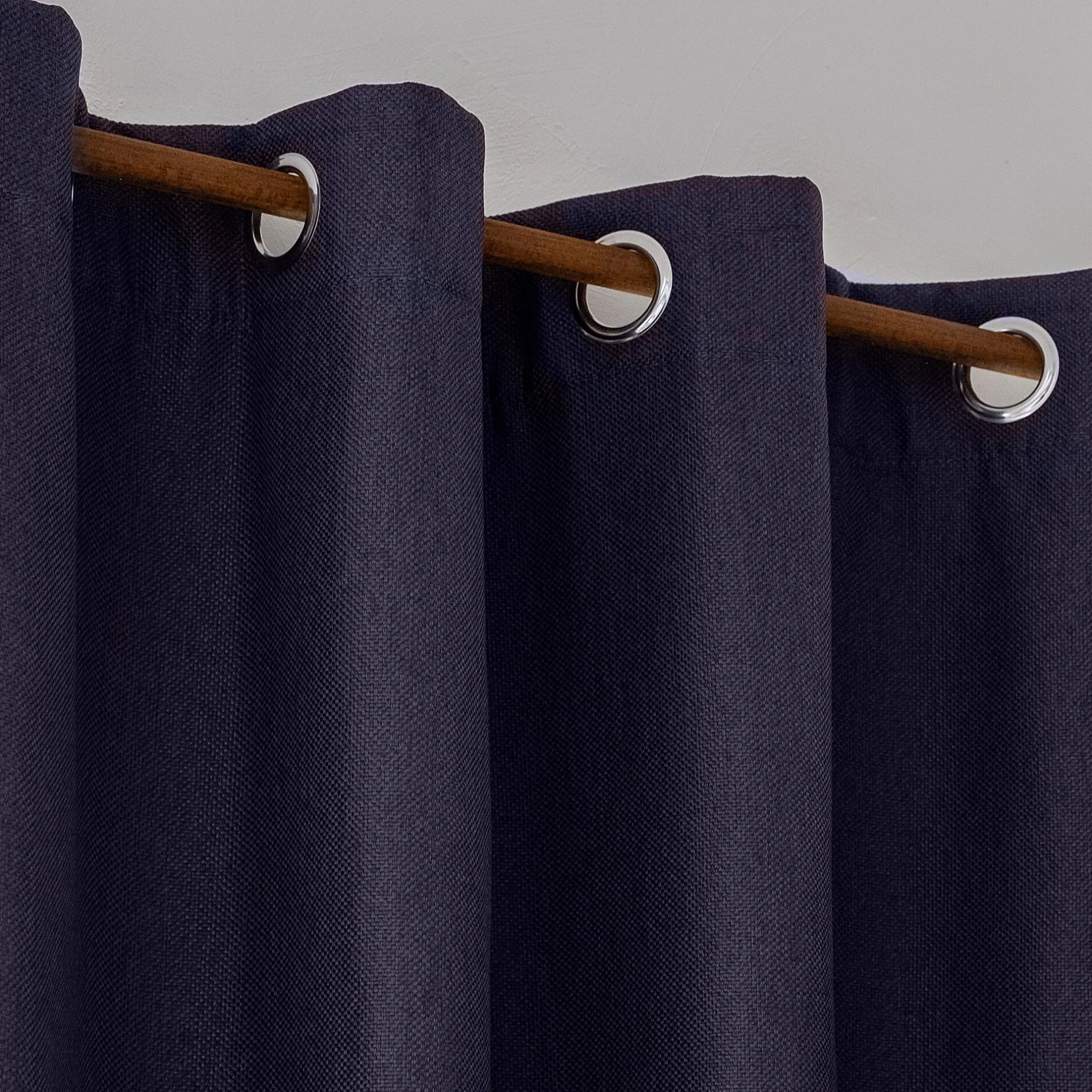 Rideau*alinea Rideau à œillets en polyester 135x300cm - calabrun Gris