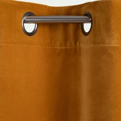 Rideau*alinea Rideau à œillets en velours 135x250cm - alep Jaune