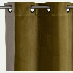 Rideau*alinea Rideau à œillets en velours 135x250cm - cèdre Vert