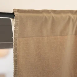 Rideau*alinea Rideau à passants cachés en coton finition point de cheval 140x250cm - corde Beige