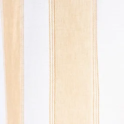 Rideau*alinea Rideau passe-tringle en lin et coton à rayures 140x250cm - écru Blanc