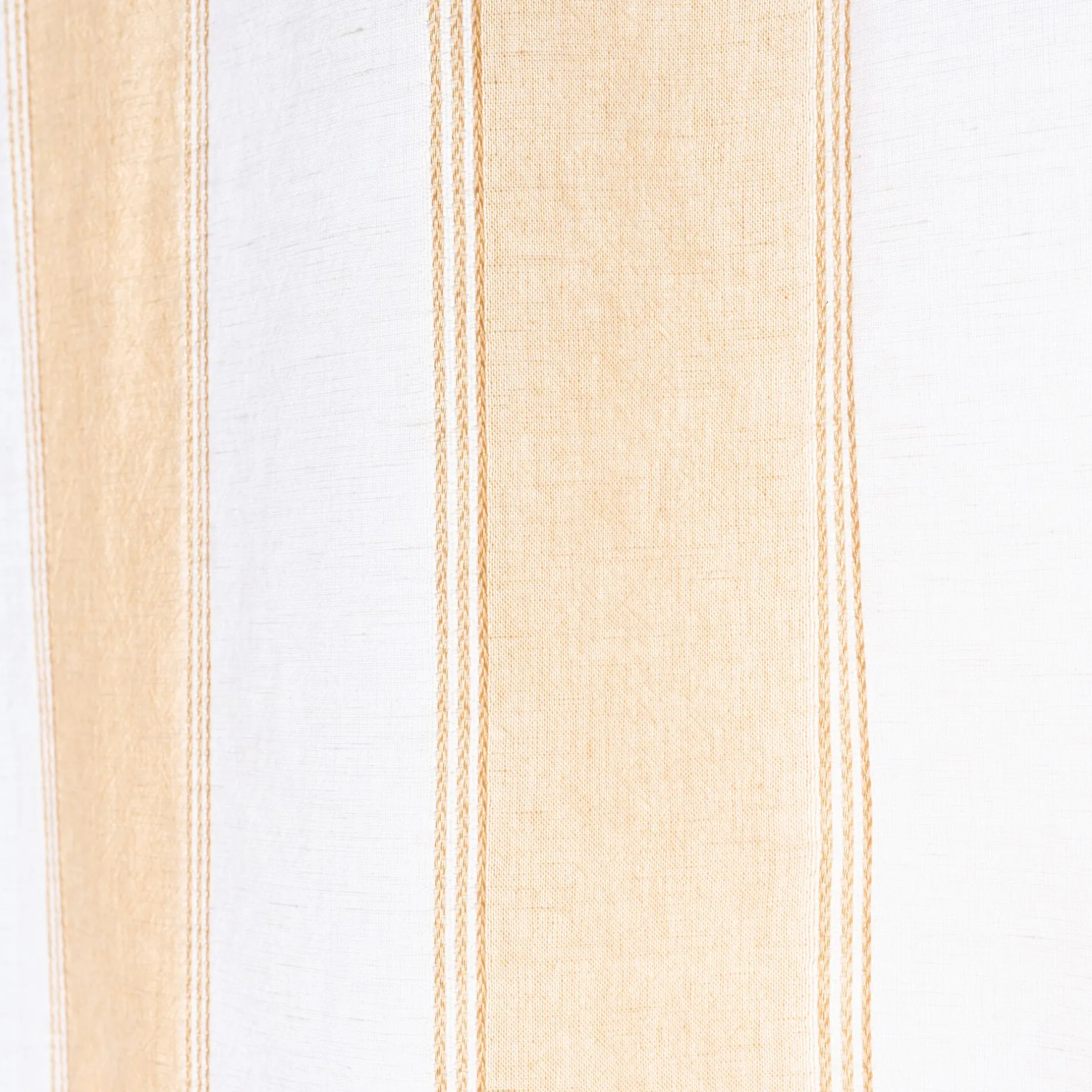 Rideau*alinea Rideau passe-tringle en lin et coton à rayures 140x250cm - écru Blanc