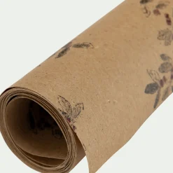 Objet Décoratif De Noël*alinea Rouleau de papier cadeau recyclé 70x200cm à motifs - (modèle aléatoire) Beige