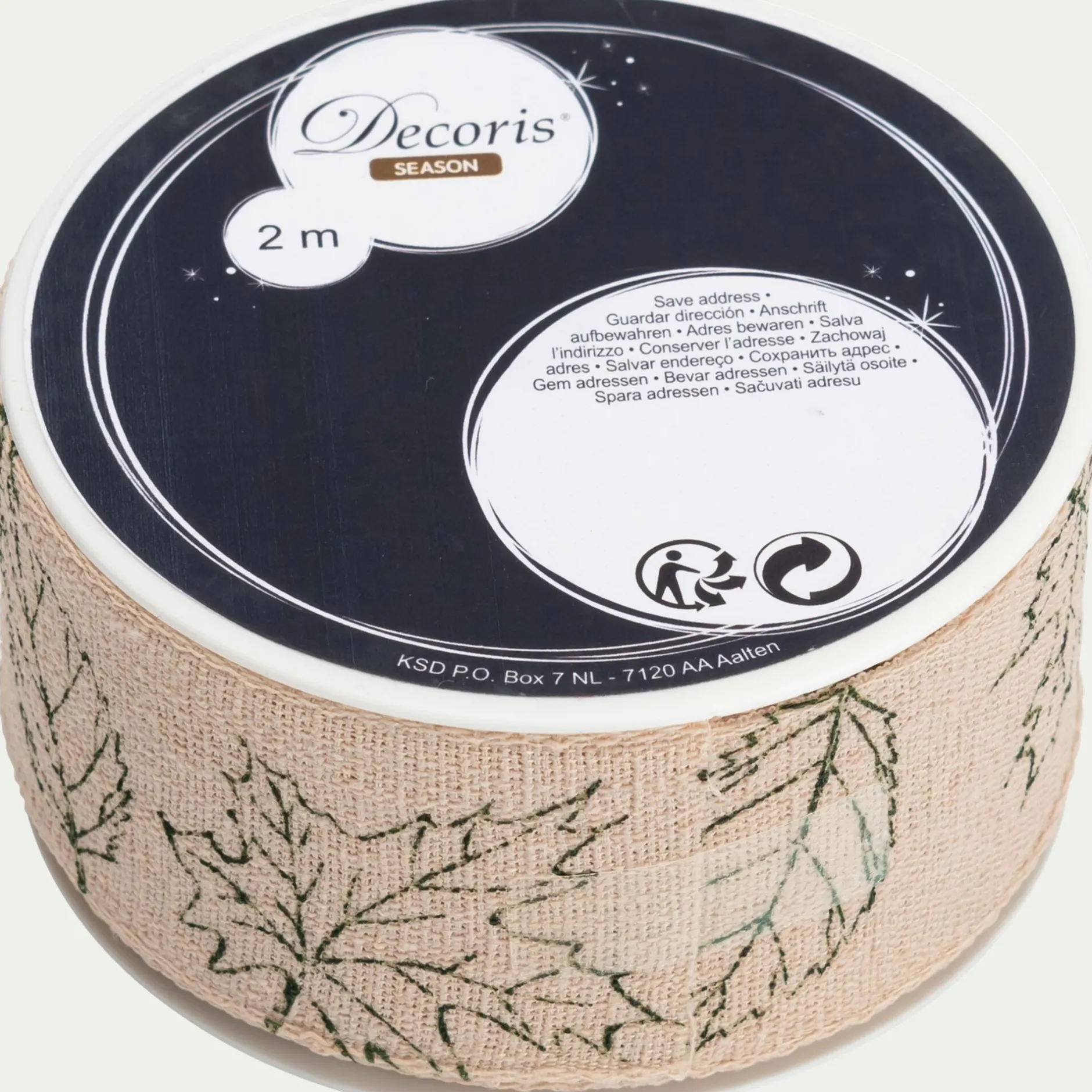 Objet Décoratif De Noël*alinea Ruban déco de noël - (modèle aléatoire) Vert