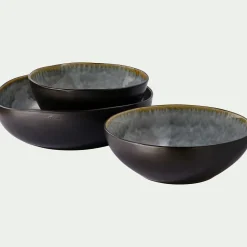 Plat De Service Et Saladier|Assiette De Noël*alinea Saladier en grès émail réactif D33cm - Gris