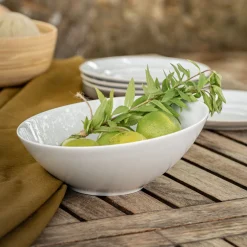 Plat De Service Et Saladier|Assiette De Noël*alinea Saladier incliné en porcelaine H10cm - Blanc